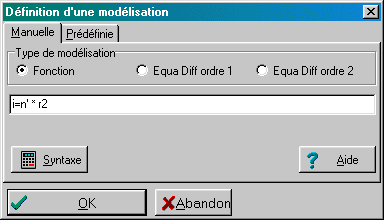 Ce modle s'applique seulement  la zone definie pralablement