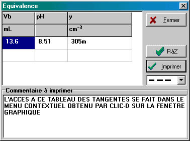 AVANT DE LANCER L'IMPRESSION, PENSER A SAISIR UN COMMENTAIRE (CALCUL DE Ca PAR EXEMPLE)